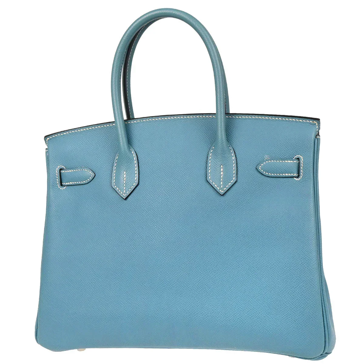 Hermes Blue Jean Epsom Birkin 30 Handbag - Image 2