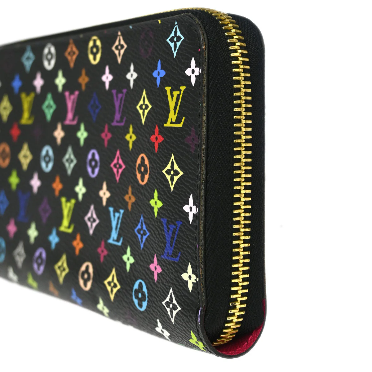 Louis Vuitton 2016 Black Multicolor Zippy Wallet M60243 - Image 3