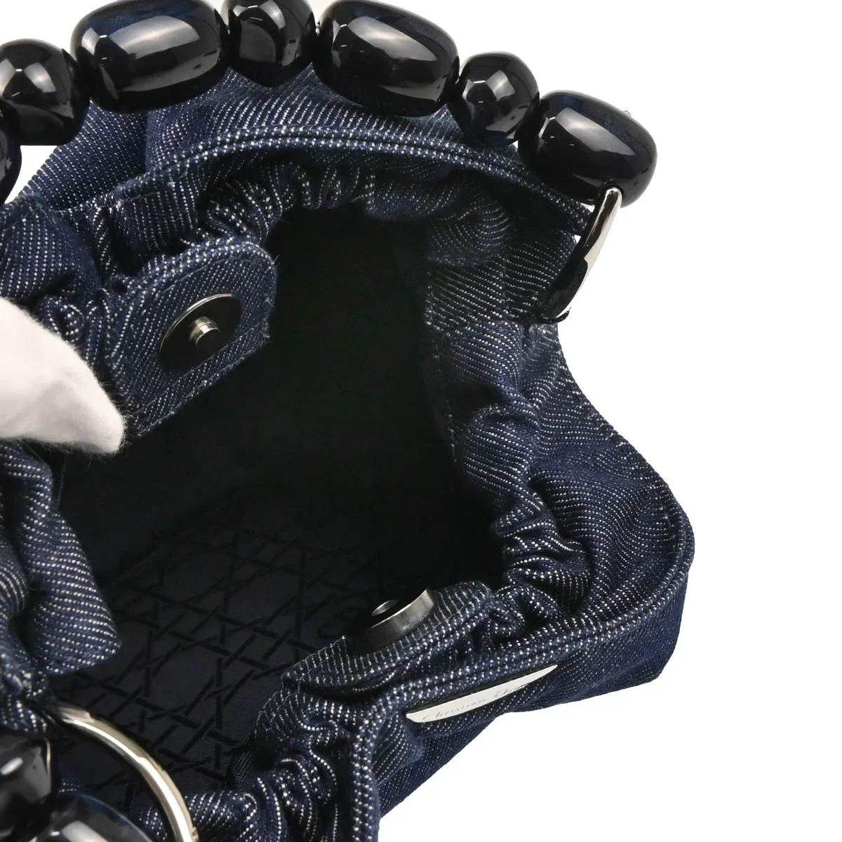 Christian Dior 2000 Indigo Denim Malice Handbag - Image 4