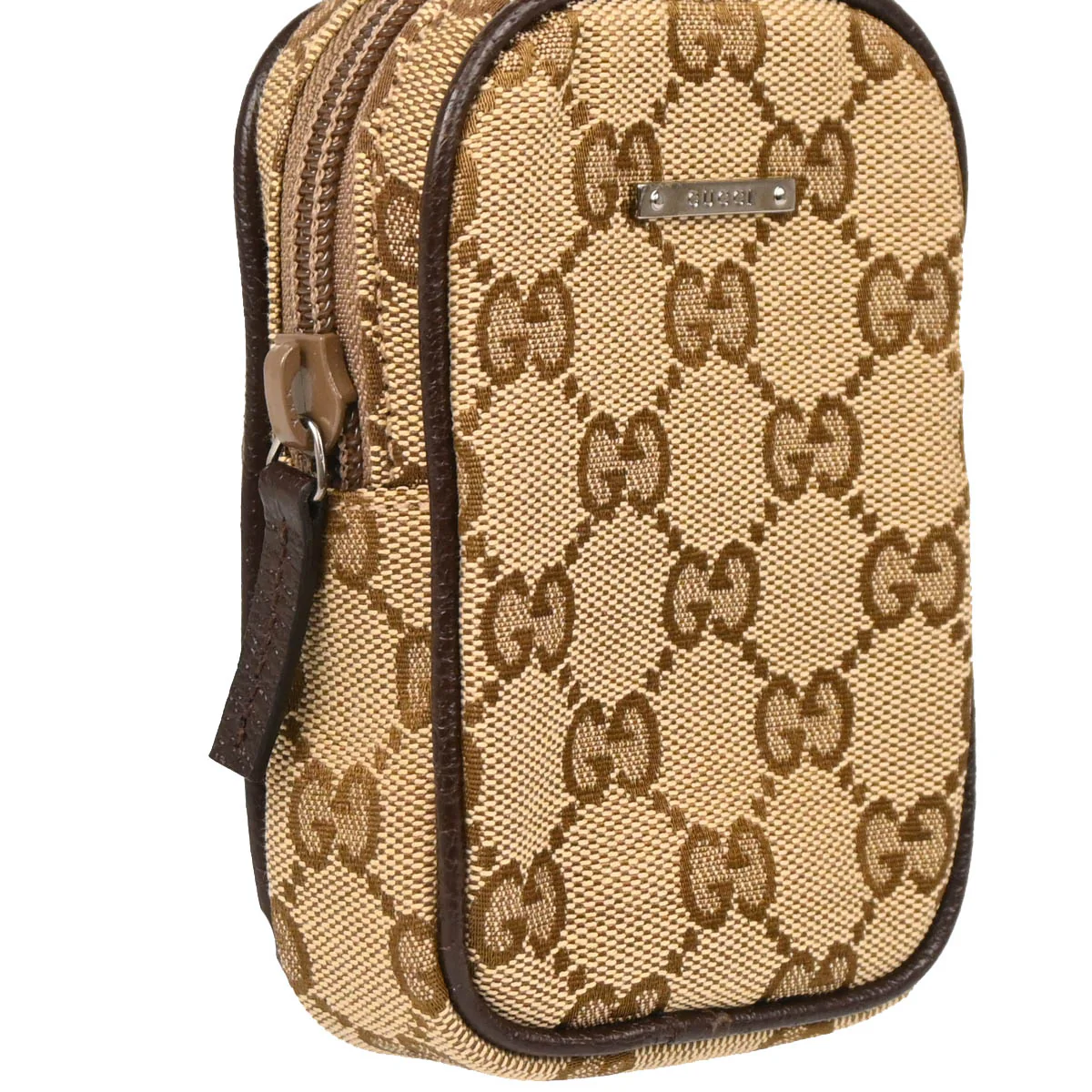 Gucci Beige Canvas GG Cigarette Case Pouch - Image 3