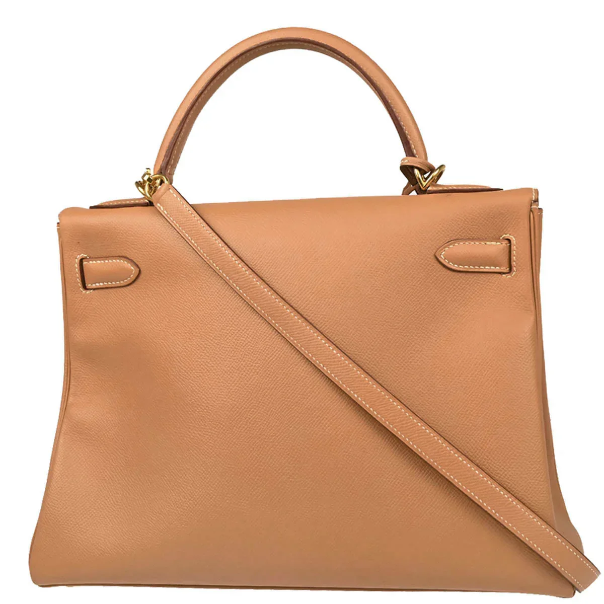 Hermes 2000 Natural Courchevel Kelly 32 Retourne 2way Shoulder Handbag - Image 2