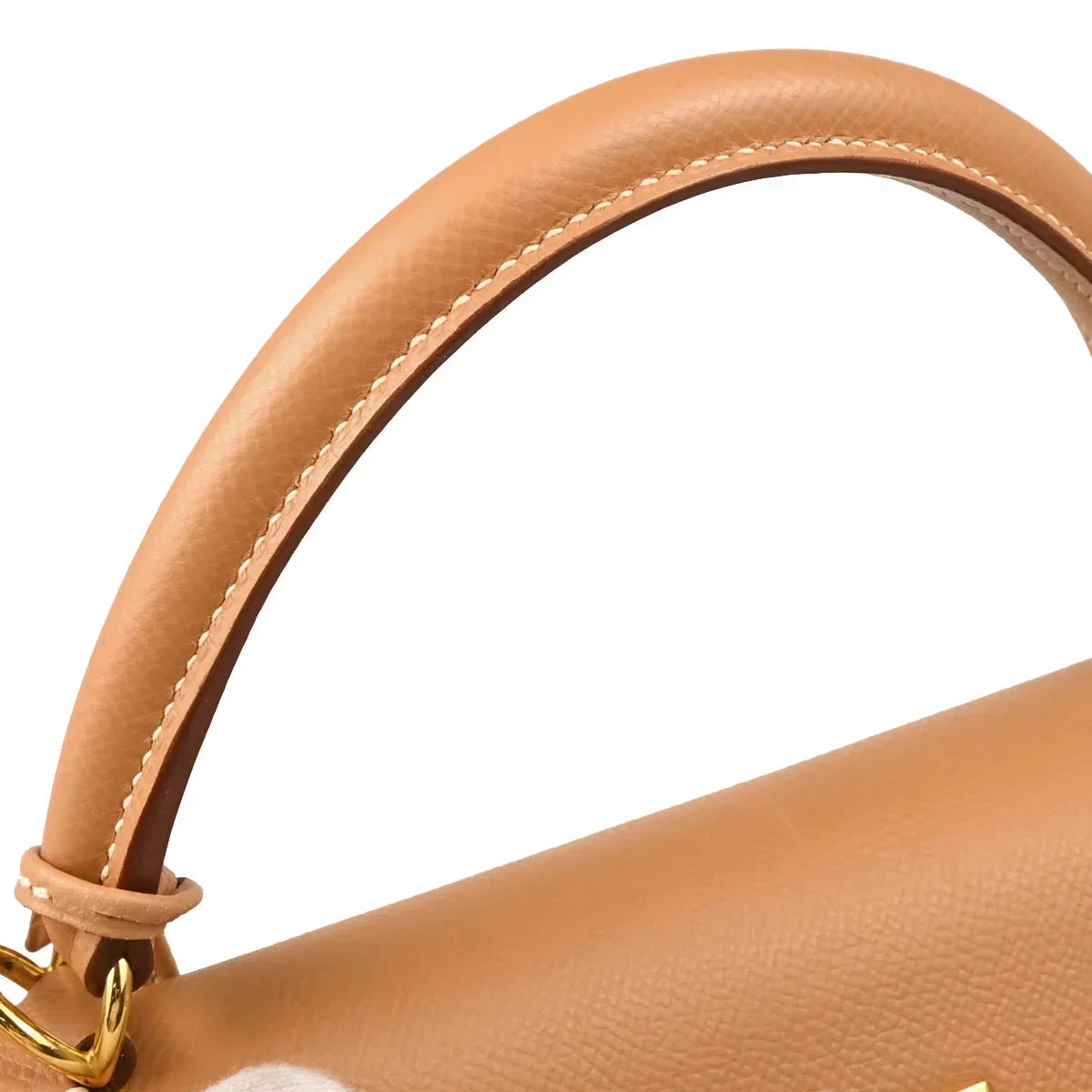 Hermes 2000 Natural Courchevel Kelly 32 Retourne 2way Shoulder Handbag - Image 7