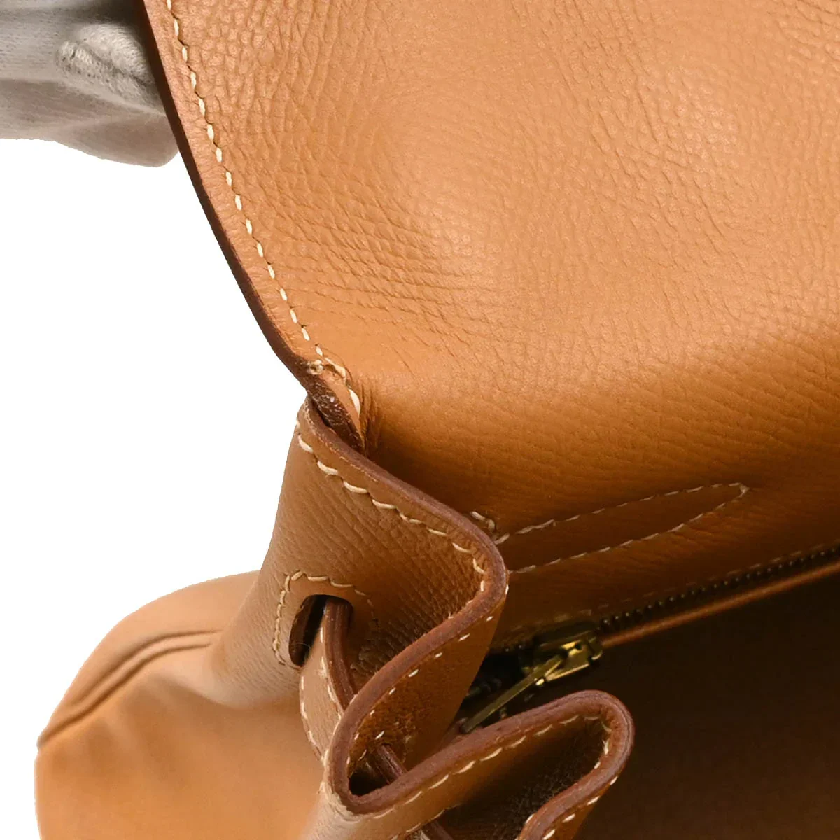 Hermes 2000 Natural Courchevel Kelly 32 Retourne 2way Shoulder Handbag - Image 8