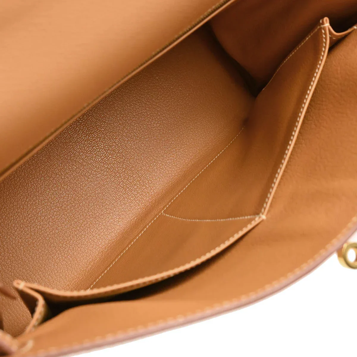 Hermes 2000 Natural Courchevel Kelly 32 Retourne 2way Shoulder Handbag - Image 9