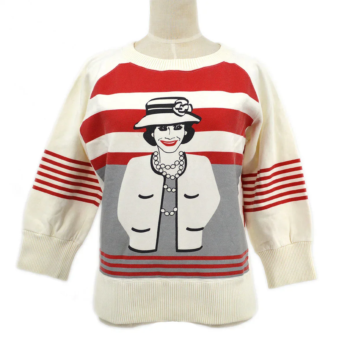 Chanel 2001 Mademoiselle print sweatshirt #42