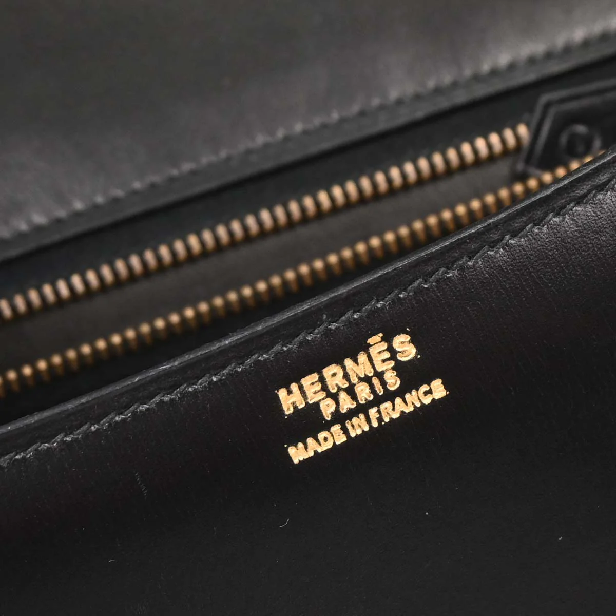 Hermes Black Box Calf Constance 23 Shoulder Bag - Image 10