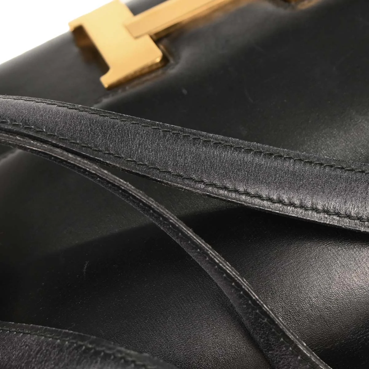 Hermes Black Box Calf Constance 23 Shoulder Bag - Image 3