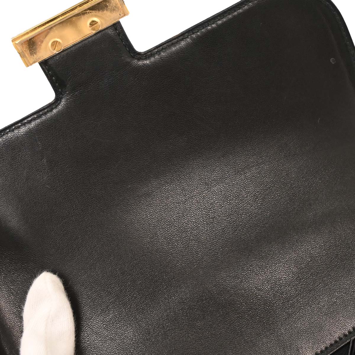 Hermes Black Box Calf Constance 23 Shoulder Bag - Image 6