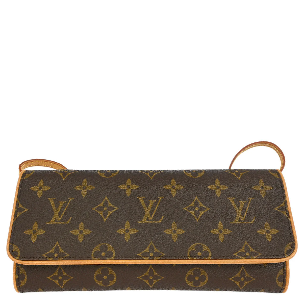 Louis Vuitton 2001 Monogram Pochette Twin GM Crossbody Bag M51852